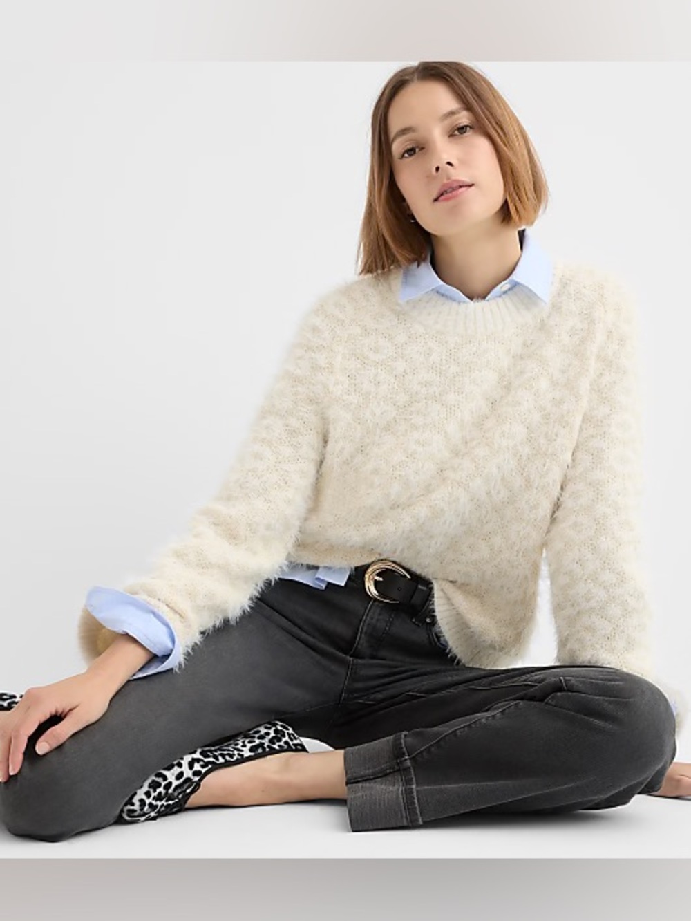 Women’s Loft Eyelash Jacquard Sweater